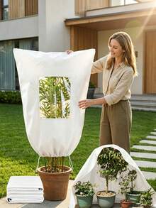 Plant Winter Protection Cover With Observation Window, Non-Woven Fabric, Fruit Tree And Flower Protection Cover, Plant Winter Frost And Cold Protection Cover - Multiple Styles - View 4