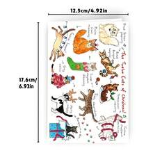 1Pc Humorous Christmas Card, Christmas Cat Theme, With Envelope Attached. Perfect For Celebratory Events, It's An Excellent Choice To Give To Family, Friends, Partners, Or Any Special Person - View 3