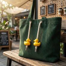 2pcs Yellow Duck Drawstring Locks - Cute Hoodie Cord Beads Decoration, Universal Hoodie Drawstring Stoppers, Fun Ins Style Fashion Clothing Accessories, Unisex - 2 Pieces - View 3
