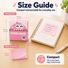 80 Sheets Transparent Pull-Out Sticky Notes | Magic Stationery Pull-Out Divider Sticky Notes, 3x3 Inch Transparent Reusable Office Sticky Notes, Suitable For Office Work, Glitter Sticky Notes, Shiny Sticky Notes, Smooth Writing, Waterproof Quick Dry, No Clogging, No Residue, Resealable, Office Supplies Work Accessories, Strong Adhesion, Gift For Classmates, Teachers, Christmas And Halloween Greeting Cards - A - View 7