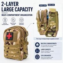 Premium First Aid Kit, Suitable For Outdoor Hiking And Camping. A Thoughtful Gift For Friends. - Black - View 5