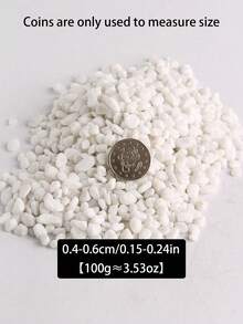 1pc 100/300/500/800g White Pebble Stone For Potted Plants, Succulents, Greenery, Garden, Balcony, Paving, Christmas Tree, Snow-Like Decorative Stone - Multicolor - View 14