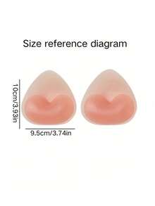 4pcs Reusable Silicone Bra Pads, Transparent/Skin-Tone Invisible Lift Effect, Thickened Bra Pads Hidden Seamless Padded Bust Enhancer, Suitable For Swimwear - A - View 4