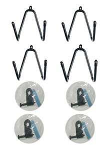 1pc Multi-Functional Wall-Mounted Storage Rack With Adjustable Hooks, Suitable For Storing Skateboards, Guitars, Longboards And Snowboards, Easy To Install And Use, Ideal For Autumn/Winter Item Storage - Multicolor - View 10