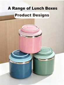 Stackable Insulated Lunch Box, Stainless Steel Thermal Food Container, Portable Reusable Bento Box, Multi-Layer Leak-Proof Food Storage Box, Suitable For Students, Office Workers, Camping, Kitchen Gadgets And Back To School Supplies - Multicolor - View 7