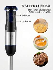SOKANY SK-1711 1000W 4-In-1 Handheld Immersion Blender, Multi-Function Blender Set With Mixer, Chopper, Measuring Cup, Suitable For Baby Food And Food Processing - UK Plug(220-240V) - View 8