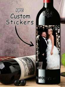 1张定制防水贴纸，适用于生日、婚礼等各种场合，也可用于瓶子，可印制个性化图片和照片，是生日礼物和瓶子标签的理想之选。装饰性强，可重复使用，现代风格，色彩丰富，可爱复古，卡通风格，充满乐趣，适合员工、客户，也适用于商务/工作/办公室、婚礼、毕业典礼、周年纪念日等各种场合。 - 彩色 - 查看 7