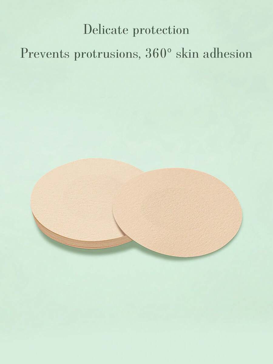 50pcs New Extra Large Invisible Non-Slip Lift-Up Breast Tape, Suitable For Large Breasts, Anti-Glare, Prevent Breast Sagging, Disposable Elastic Non-Woven Fabric Nipple Covers - / - View 1