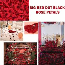 1000pcs Artificial Silk Rose Petals, Suitable For Valentine's Day, Romantic Night, Wedding, Proposal, Anniversary, Floral Decoration - Multicolor - View 7