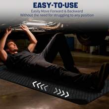 Mechanic Rolling Creeper Ground Mat With Carry Storage Bag, Low‑Profile Flexible Work Mat, Portable Garage Repair Accessory For Uneven Surfaces Workshop Maintenance - A - View 5
