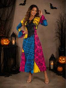 Women Long Dresses - Yellow - View 6
