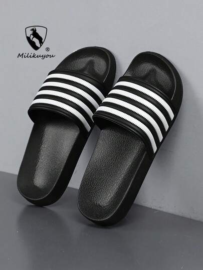 Nuevos zapatos deportivos de playa personalizados unisex, cómodos zapatos casuales para exteriores para hombres, pantuflas ligeras antideslizantes para el hogar, sandalias duraderas y transpirables para hombres, zapatos para uso diario al aire libre para hombres (patrón irregular).