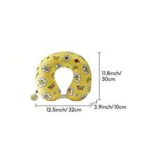 MINISO New Minions Daisy Cartoon Memory Foam U-Shaped Pillow Head Support Cute Cartoon Car Airplane Office Travel Nap Pillow - Yellow - View 11