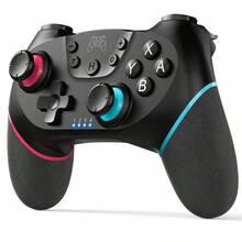 Wireless Controller For Nintendo Switch, Switch Pro Controller Compatible With Switch/Switch Lite/Switch OLED, Programmable Game Pad With Joystick, Wake-Up And Rapid Fire Function (Upgraded Version) - Multicolor - View 2