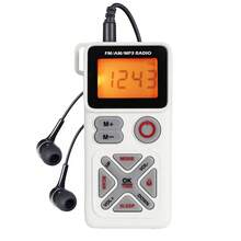 Mini Radio Portable Outdoor Sports FM AM MP3 Radio With USB C 600mAh Rechargeable Battery, Headphone Jack With LCD Display Screen TF Card, Switchable Between EU US Japan - View 10