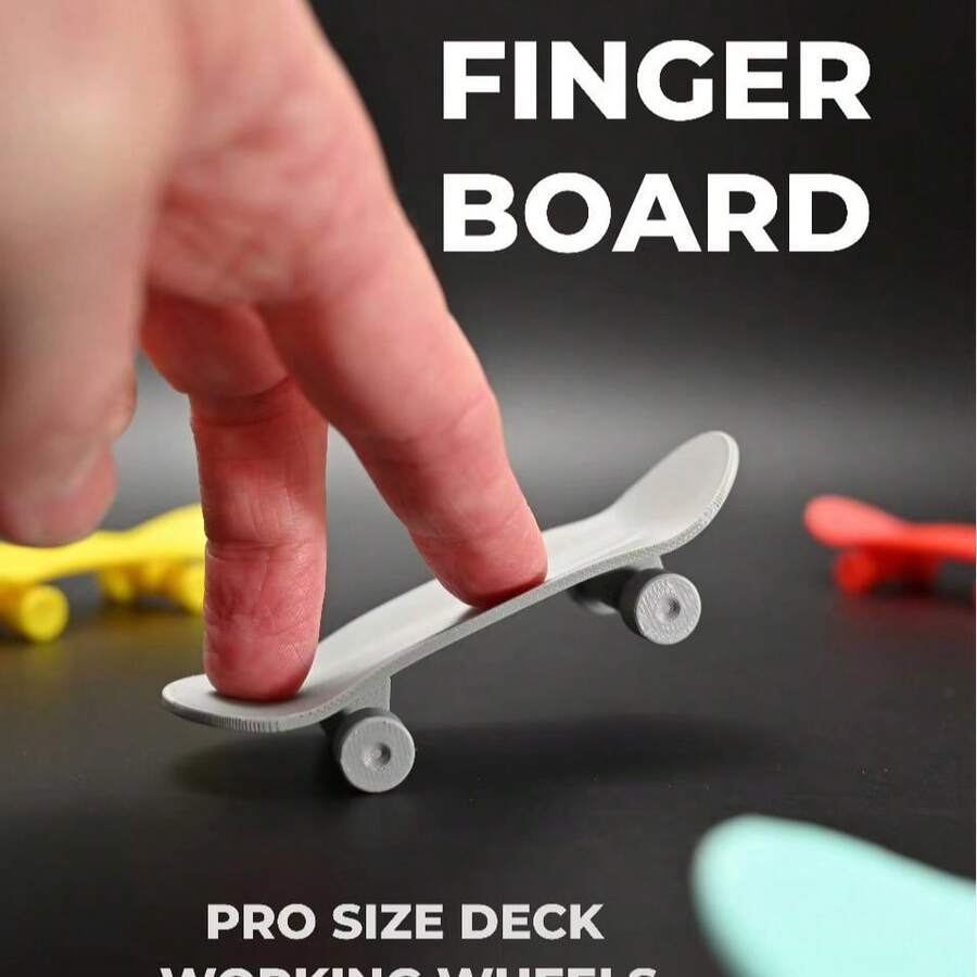 Creative 3D Printed Finger Skateboard, Dopamine Color Palette Fingertip Skateboard - Pro Skateboard - View 1