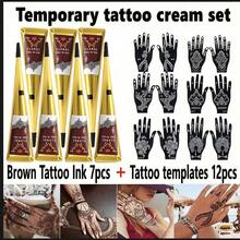 3/4/12pcs SUANGL- Tattoo Ink (Brown/Black) | Temporary Tattoo Ink | For Short-Term Personalized Creations And Body Painting | Waterproof Formula | Perfect For Body Painting And DIY Temporary Designs - Multicolor - View 10