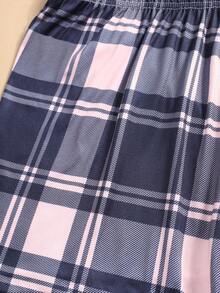 CELILIN 2 buah Legging Anti Gesekan Wanita, Celana Pendek Boxer Motif Kotak-kotak yang Nyaman di Kulit - MultiWarna - View 8