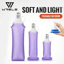 WRELS 1件/2件 150/250/500ML輕量可折疊擠壓式水壺，適合馬拉松運動，採用熱壓技術製成，無味冷水瓶 - 彩色 - 查看 9