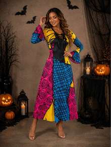 Women Long Dresses - Yellow - View 4