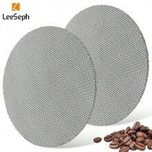 L LEESEPH 53mm Espresso Powder Sieve 2pcs Set, Stainless Steel Reusable 1.7mm Thick 150μm Coffee Filter Screen, Suitable For Espresso Portafilter Basket - Multicolor - View 1