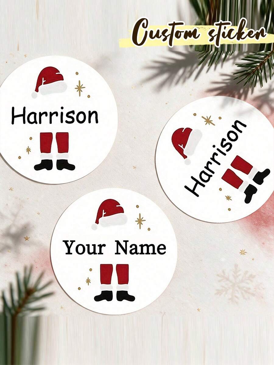 1-24pcs Personalized Custom Stickers, Customizable Label Stickers. Suitable For Various Occasions, Supports Custom Photos, Images And Labels. Custom Logo Stickers, Label Stickers - Multicolor - View 1