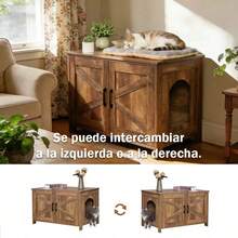 Cat Litter Box Enclosures - Coffee Brown - View 8