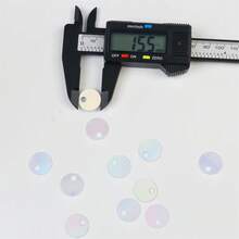 15mm Big Hole Flat Round Sequin Paillettes Large Hole 4mm PVC Loose Sequins And Spangles For Embroidery Applique Knitting Arts Crafts And Embellishment 210pcs/Bag 20g - 20 Grams - View 10