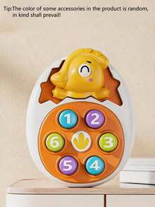 Mainan Sensori Whack-A-Mole Telur Dinosaurus, Permainan Genggam Bayi Kartun Lucu Berwarna-warni - MultiWarna - View 13