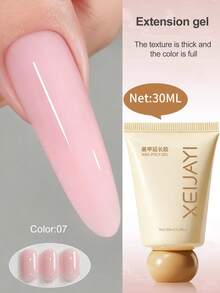 XEIJAYI 15ML Crystal Extension Nail Gel, UV Fast Extension, No Paper Holder, Can Attach Rhinestones - Multicolor - View 27