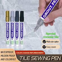 GuangNa 8 Colors Waterproof Tile Grout Pen, Wall Gap Pen, White, Black, Gray, Suitable For Tile Floor Bathroom, Stain Removal Gap Repair Tool - Grout Pen - View 9