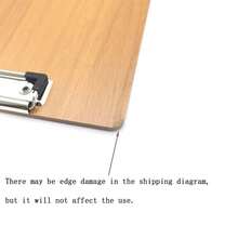 1pc Wooden A4 Clipboard Writing Pad Office Storage Folder Plastic Clip Document Holder For Students - A - View 9