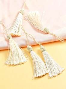 Silk Tassels, Apparel Decorative Accessories, DIY Tassel Decorations, Tassel Ornaments, Tassel Decorations, Hat Tassels - Off-white - View 1