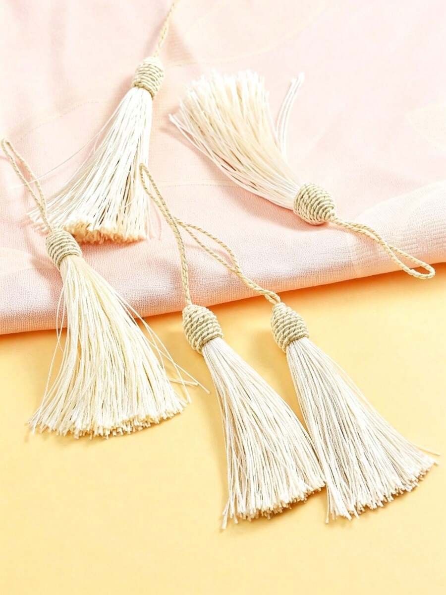 Silk Tassels, Apparel Decorative Accessories, DIY Tassel Decorations, Tassel Ornaments, Tassel Decorations, Hat Tassels - Off-white - View 1