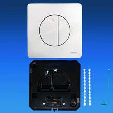 WISA Flush Plate GAIA White Dual Push Plate for Quadro Toilet - - B - Übersicht 5