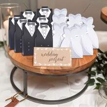100pcs Gift Boxes, Wedding Dress And Tuxedo Gift Boxes, Most Popular Shower Wedding Party Boxes With Ribbon, Holiday Party Wedding Party Gift Boxes, Wedding Gift Boxes, Bachelorette Party Gift Boxes, Christmas, Halloween Gift Boxes - A - View 6