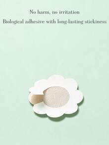 50pcs New Extra Large Invisible Non-Slip Lift-Up Breast Tape, Suitable For Large Breasts, Anti-Glare, Prevent Breast Sagging, Disposable Elastic Non-Woven Fabric Nipple Covers - / - View 3