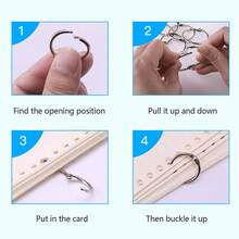 5Set (10pcs/Set) Metal Hinged Ring Book Binder Craft Photo Album Keyring Scrapbook Binding - Book Circle - View 8