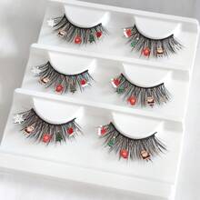 aHoneya 3 Pairs Christmas Eyelash Full Strip Halloween Eyelashes Pairs Of Christmas Lashes - View 14