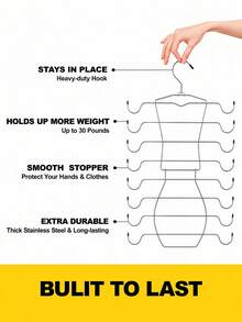 1PC/2PCS Space‑Saving Multi‑Layer Hanger, Closet Storage Organizer For Bras, Tank Tops, Camisoles, Sports Bras, Ties, Swimsuits & Strappy Dresses - Multicolor - View 4