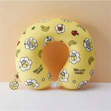 MINISO New Minions Daisy Cartoon Memory Foam U-Shaped Pillow Head Support Cute Cartoon Car Airplane Office Travel Nap Pillow - Yellow - View 12