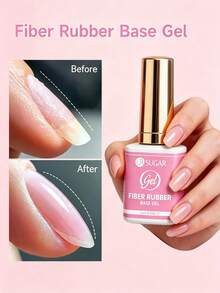 UR SUGAR 15ml Fiber Rubber Base Gel Nail Polish 1/2/3PCS Perlindungan Tahan Lama, Dapat Dilepas, Cocok untuk Kuku Patah, Memperkuat Kuku, Untuk Pemula, Manikur Rumahan, DIY Nail Art - Lapisan Dasar - View 7
