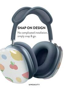 GIIPPA Glossy Hard Ear Cup Protective Cover With Fruit Pattern, Unisex Anti-Scratch Shell Compatible With AirPods Max 1/2 Oval Over-Ear Headphones For Daily Commute, Campus, Cafe, Travel, Picnic And Other Scenarios, Matching Accessories - Pink - View 3