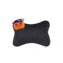 1pc Halloween Pumpkin Ghost Car Neck Pillow, Short Plush Headrest, Ergonomic Design, All-Season Use, Women's Car Interior Accessory - A - View 10