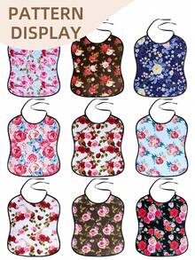 1 buah Celemek Dewasa, Bahan Tahan Lama, Desain Tali yang Praktis, Dapat Digunakan Kembali, Berbagai Motif Bunga, Cocok untuk Dewasa, Lansia, Perawatan Keperawatan, Makan Tanpa Khawatir, Semua Musim, Hadiah Liburan - Beraneka warna - View 6