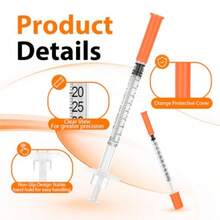 U- -0.5ML 31 Ga  1/4 Inch 6mm), Box Of - 0.5cc31G1/4 - View 4