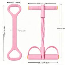 Home Fitness Set, Includes 8-Figure Posture Corrector, Yoga Resistance Band And Foot Pedal Strength Rope, Suitable For Full Body Shaping And Stretching Exercises, Ideal Gift For Mother, Wife, Girlfriend And Fitness Beginners - Multicolor - View 5