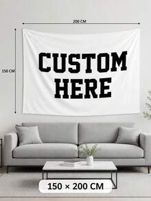 1 pieza Tapiz de pared con foto personalizada, diseño personalizado - Aniversario, cumpleaños, boda - Logotipo opcional, decoración del hogar, bandera de habitación, adecuado para el Día de San Valentín, Navidad, inauguración de la casa, sala de estar, dormitorio, hogar nórdico acogedor, hogar estético, colgante de pared - Multicolor - Ver 14