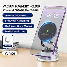 KELEEL Magnetic Car Phone Holder, Compact Foldable Phone Mount, Strong Nano Adhesive & N52 Magnet, 360° Adjustable Dashboard/Windshield Installation, Compatible With Apple 17/16/15/14/13/12 And MagSafe Devices - 3-axis Model - Vacuum Suction - View 15