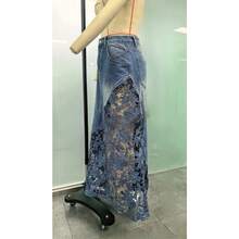 Women Denim Skirts - Blue - View 6